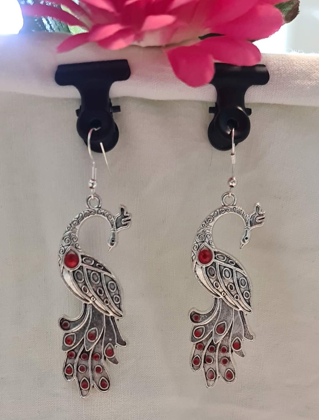 Boucles d'oreilles "Paons"