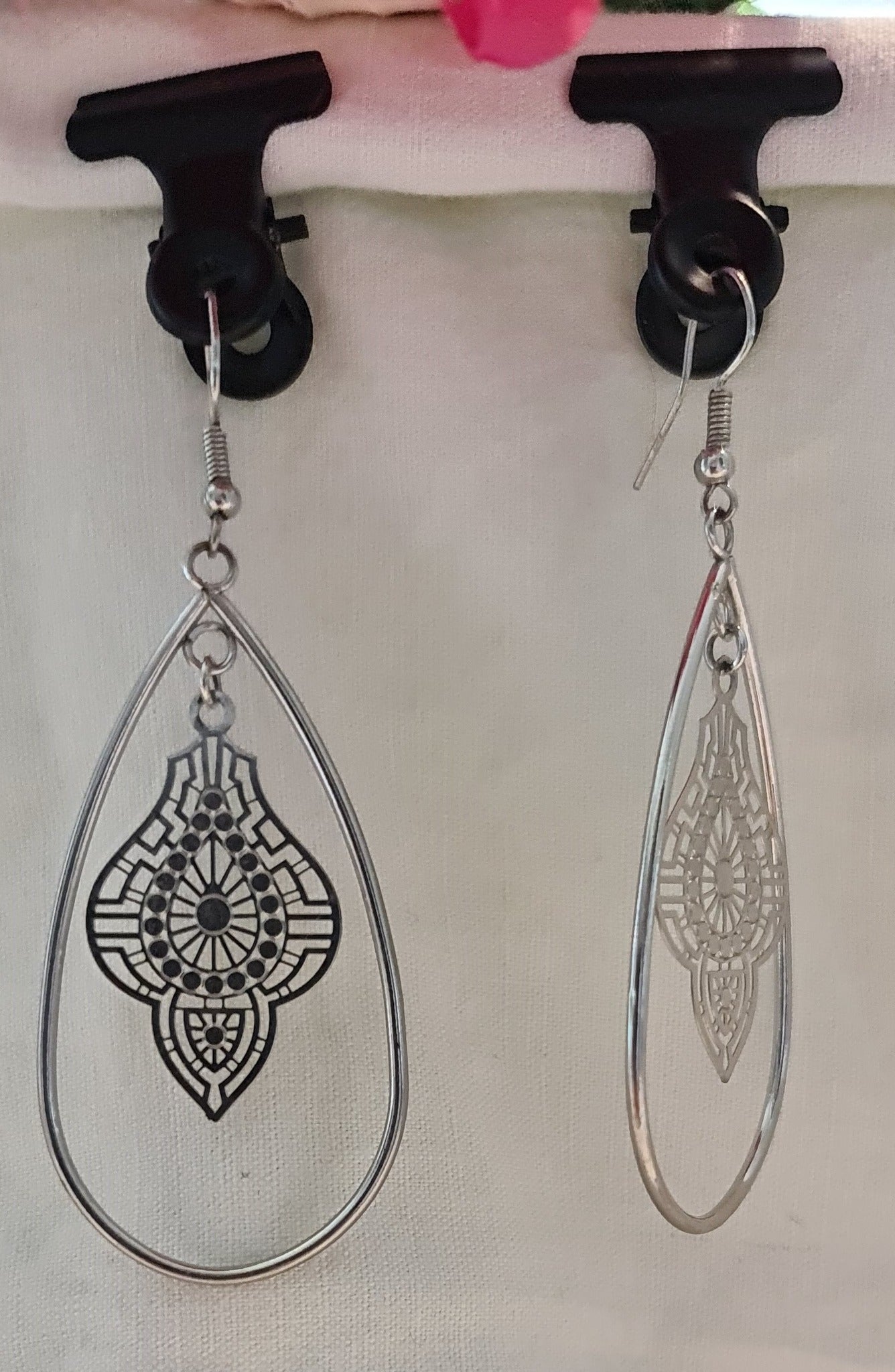 Boucles d'oreilles "Motifs d'argent"