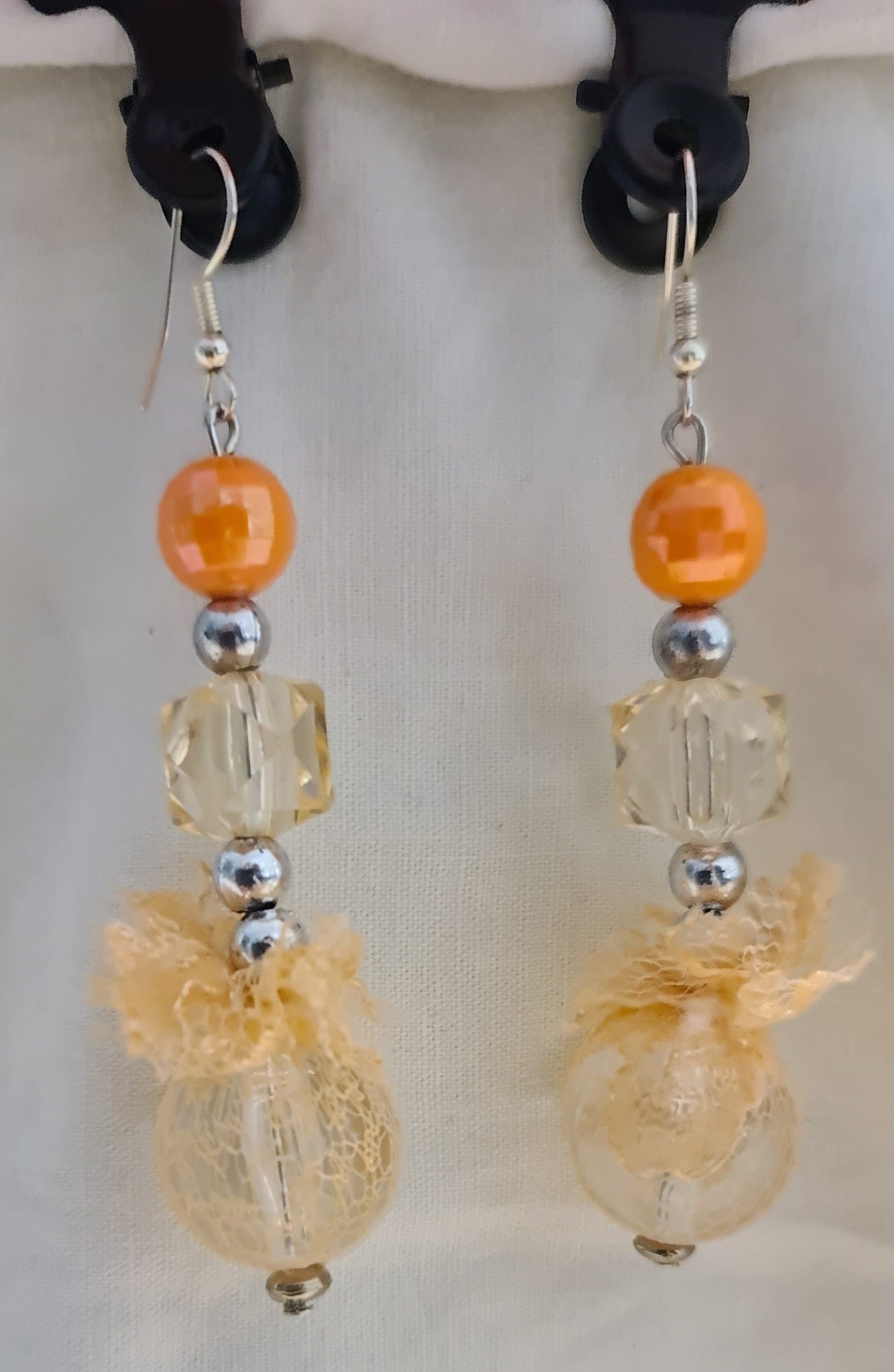 Boucles d'oreilles "Perles transparentes"