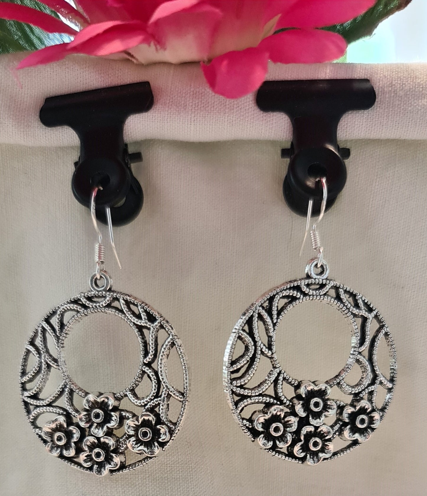 Boucles d'oreilles "Motifs d'argent"