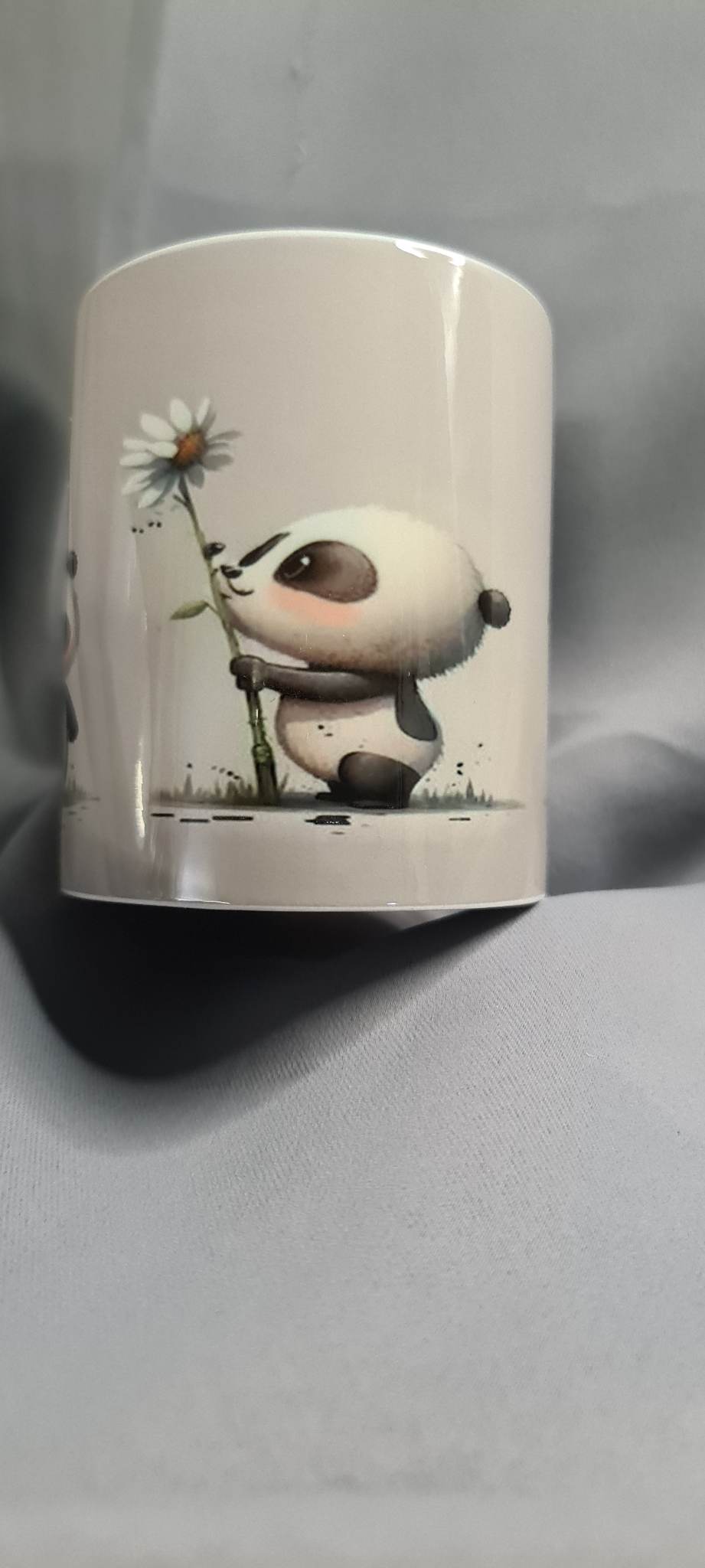 Tasse "Pandas & Fleurs"