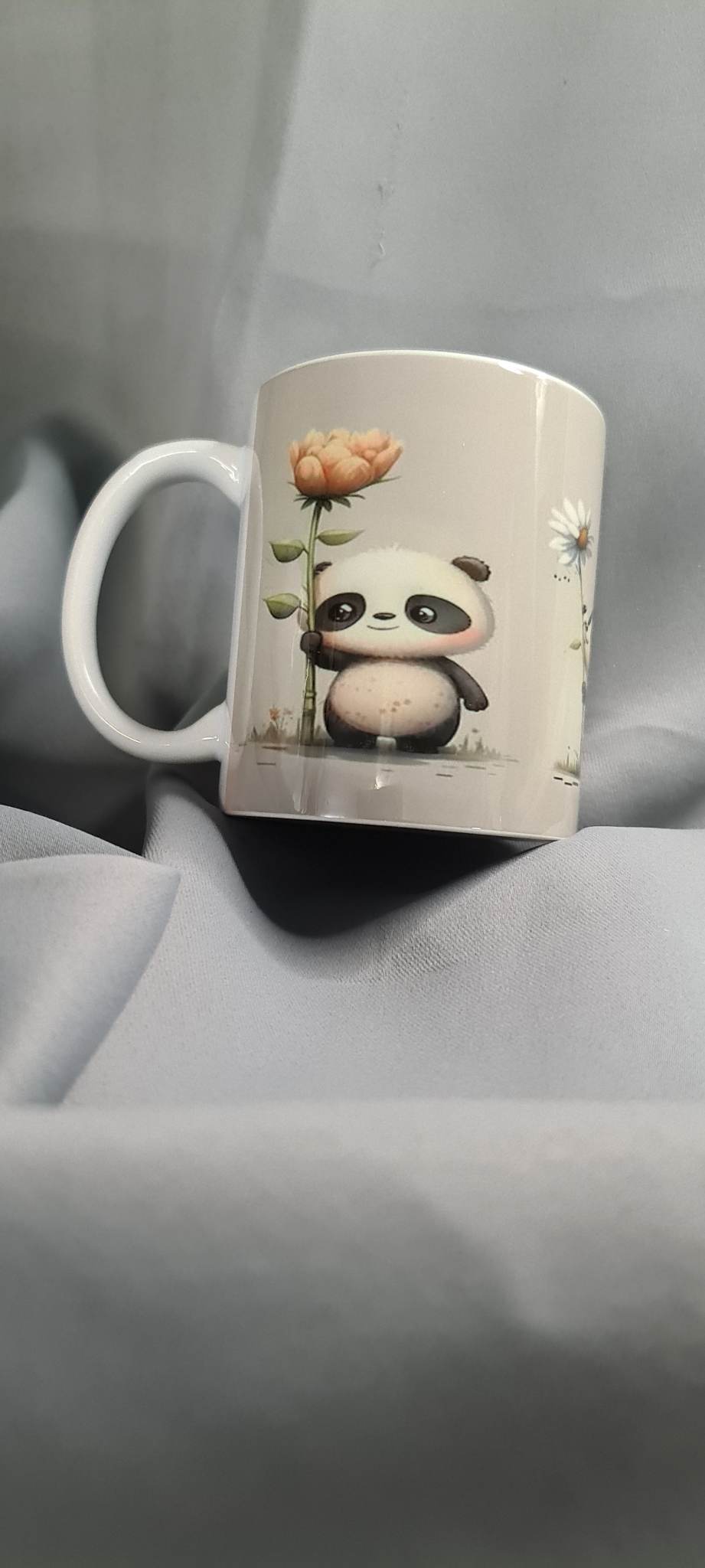 Tasse "Pandas & Fleurs"