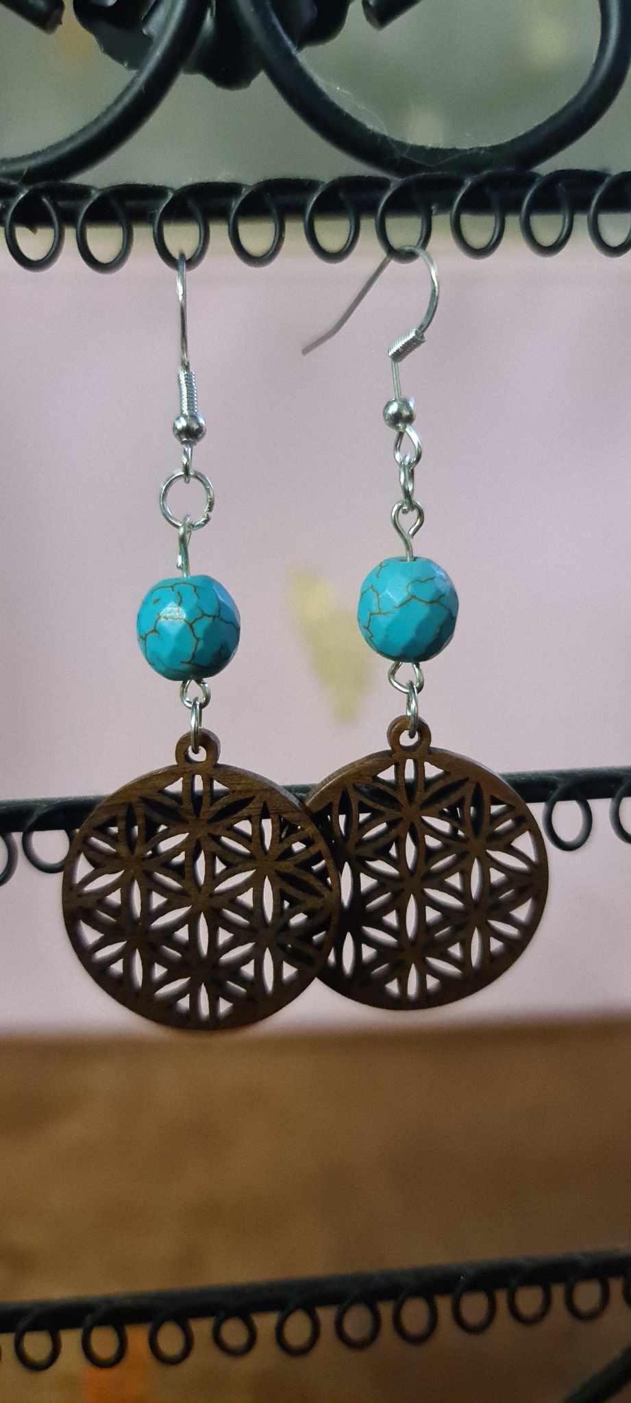 Boucles d'oreilles "Bois"
