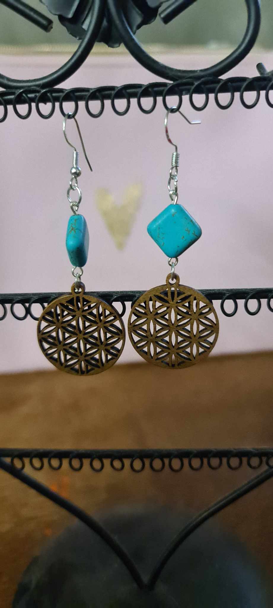 Boucles d'oreilles "Bois"