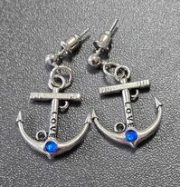 Boucles d'oreilles "Ancre marine"