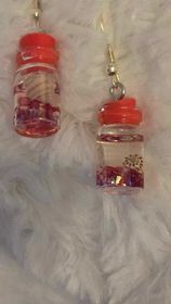 Boucles d'oreilles "Flacon marin"