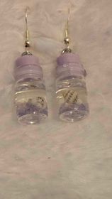 Boucles d'oreilles "Flacon marin"