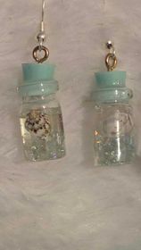 Boucles d'oreilles "Flacon marin"