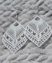 boucles d'oreilles "Feuille filigrane"
