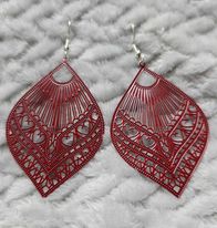 boucles d'oreilles "Feuille filigrane"