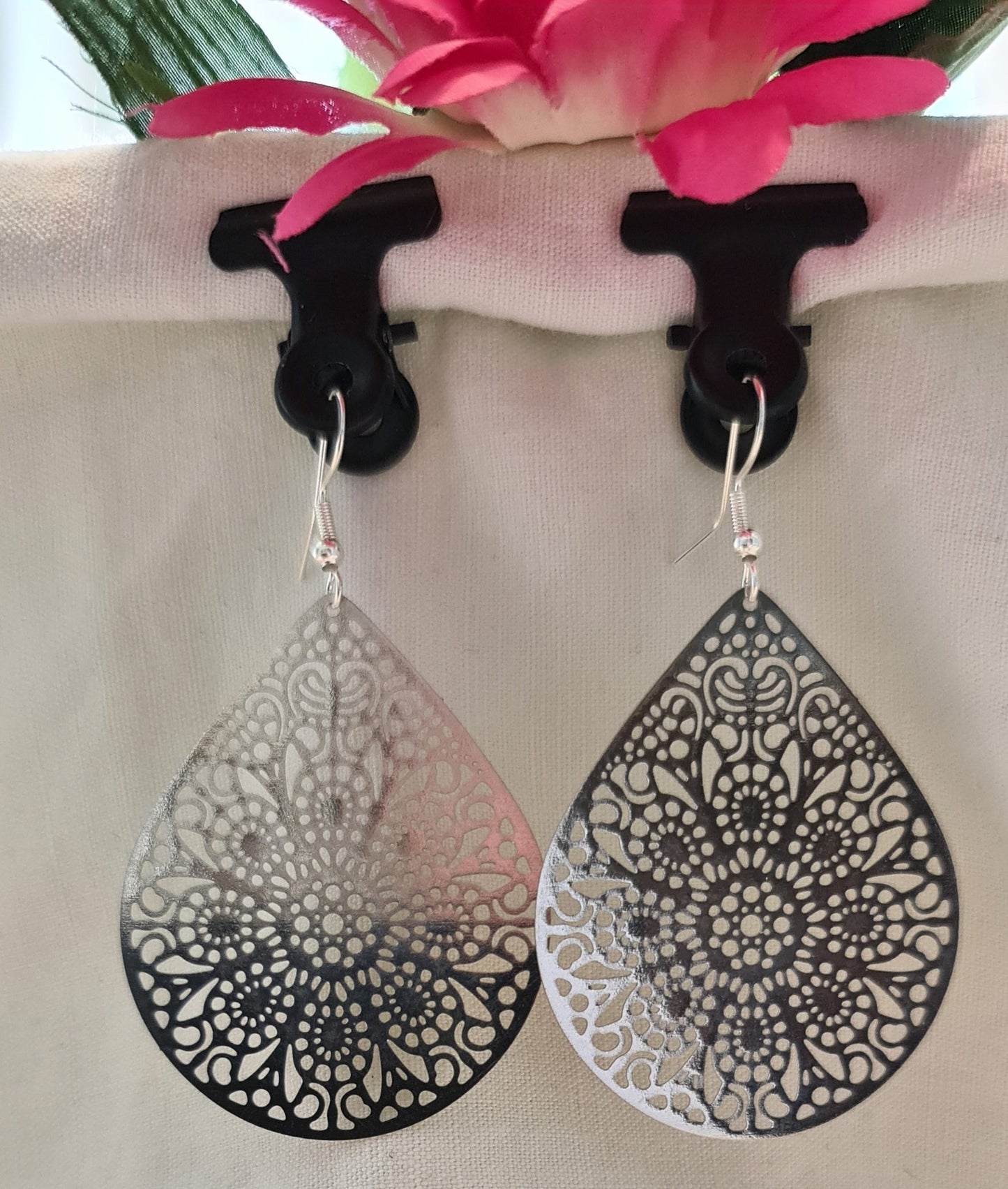 Boucles d'oreilles "Fleur orientale"
