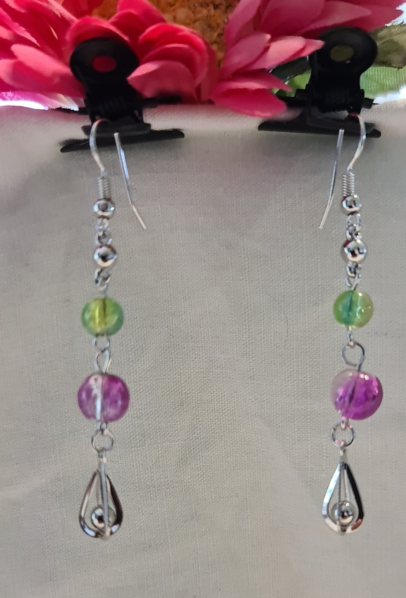 Boucles d'oreilles "Chute de perles"