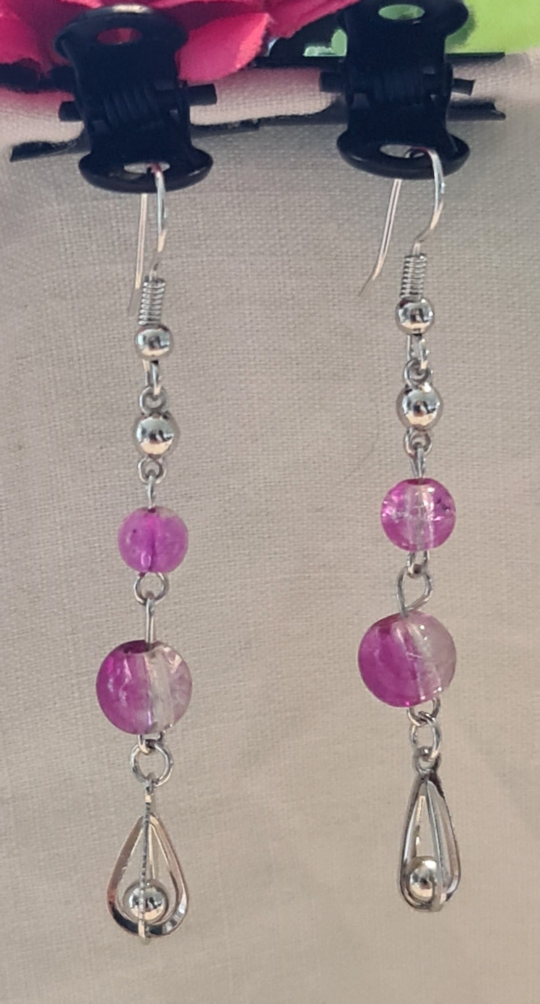Boucles d'oreilles "Chute de perles"