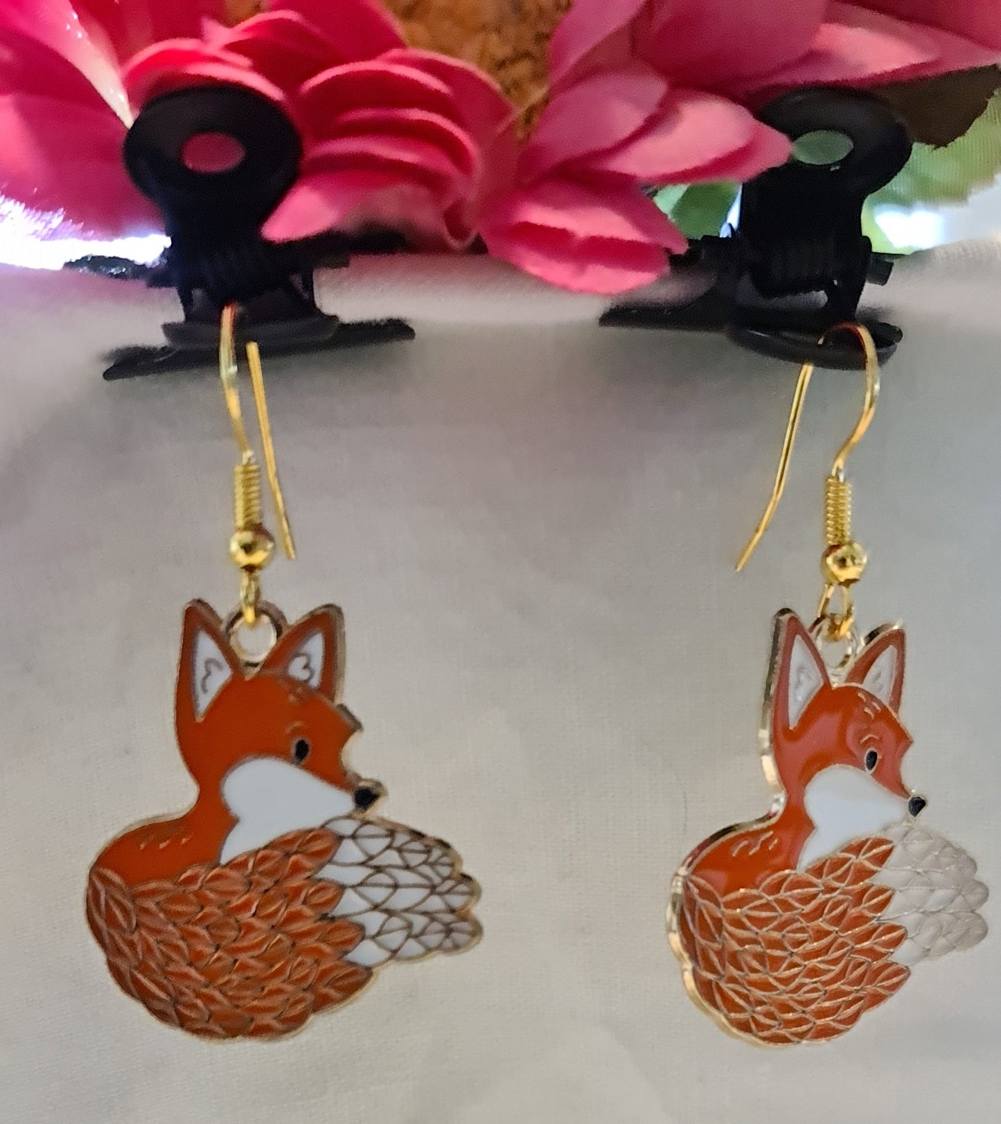 Boucles d'oreilles "Renard"