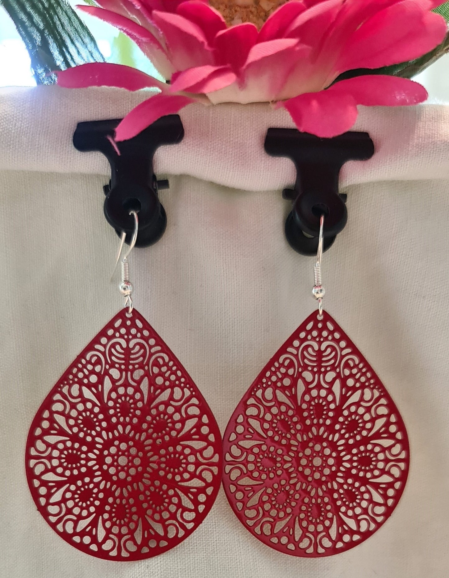 Boucles d'oreilles "Fleur orientale"