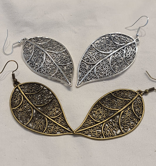 Boucles d'oreilles "Feuilles"