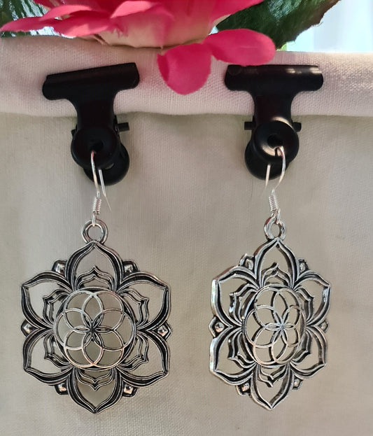 Boucles d'oreilles "Motifs d'argent"