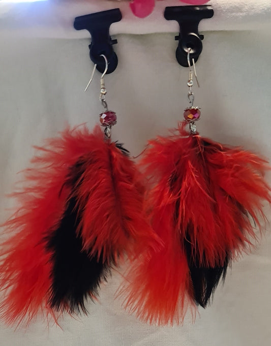 Boucles d'oreilles "Plumes"