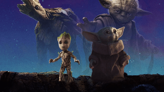 Tasse "Groot et Yoda"