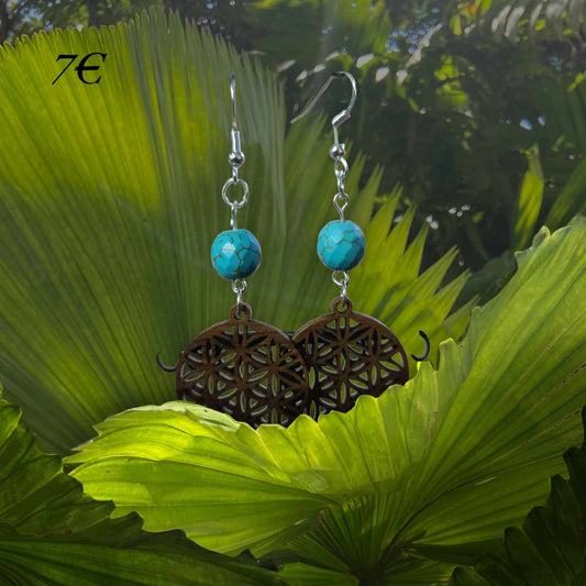 Boucles d'oreilles "Bois"