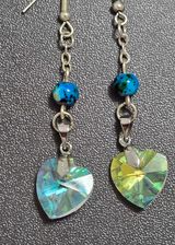 Boucles d'oreille "Coeur cristal"