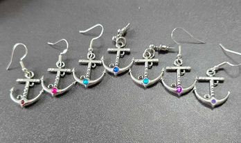 Boucles d'oreilles "Ancre marine"