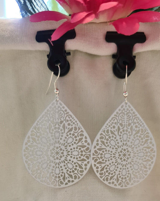 Boucles d'oreilles "Fleur orientale"
