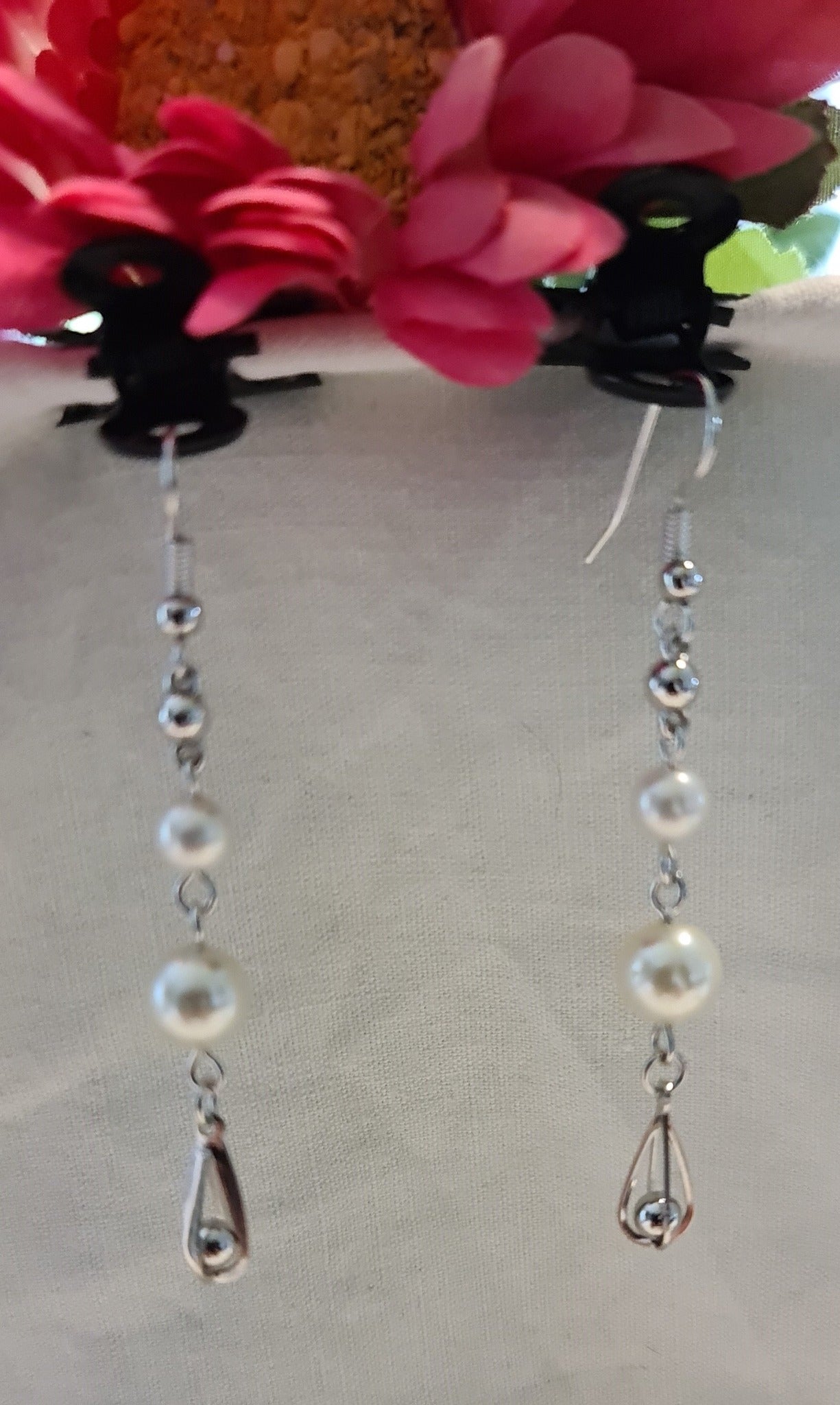 Boucles d'oreilles "Chute de perles"