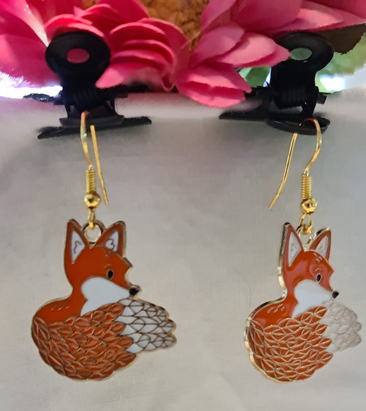 Boucles d'oreilles "Renard"
