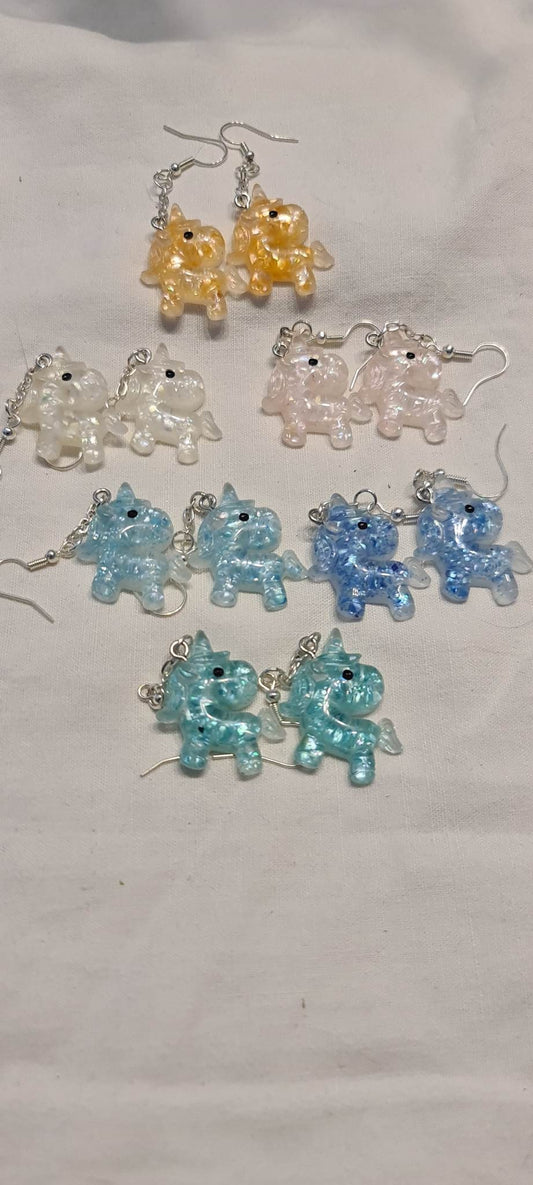 Boucles d'oreilles "Licornes"